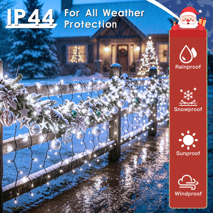 1000 LED Christmas Lights Outdoor 328 FT Cool White Remote and Plug (Cool White / 1000 LED)