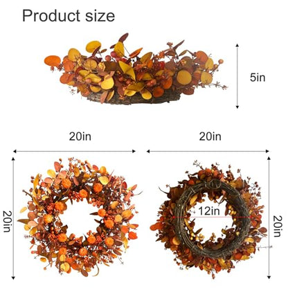 Fall Pumpkin Wreath
