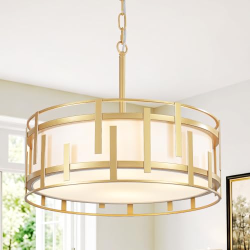 17.7" Drum Chandelier for Dining Room