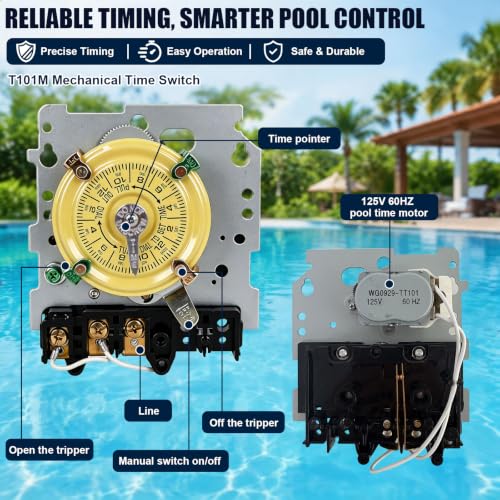T104M Pool Timer Mechanism Only