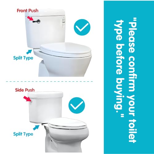 Toilet Tank Replacement Kit with Dual Flush Modes