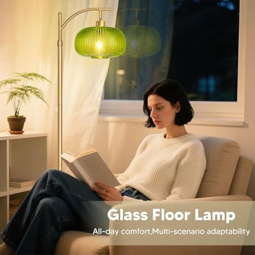 Glass Floor Lamp for Living Room