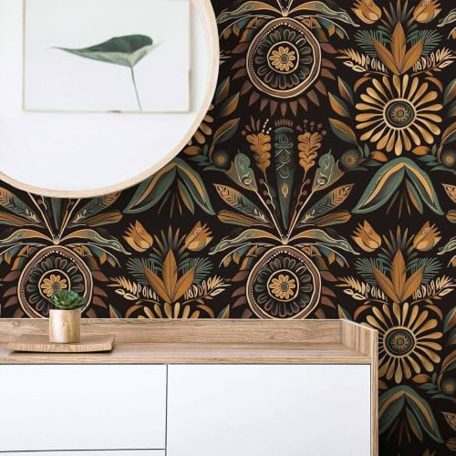 Boho Botanical Peel and Stick Wallpaper