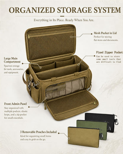 15 Inch Tool Bag Multi (khaki)