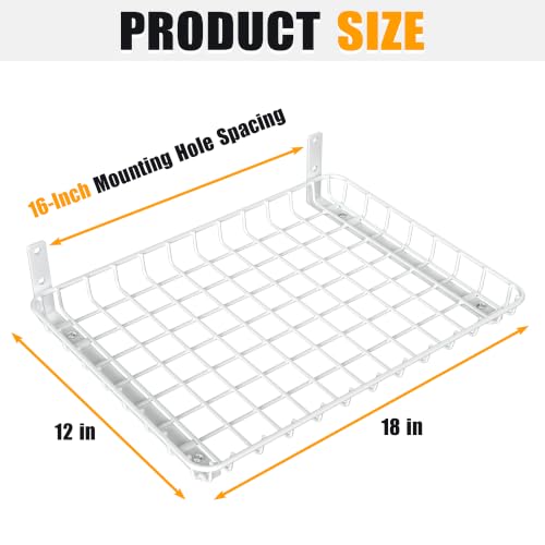 Wall Mounted Storage Shelves (White)