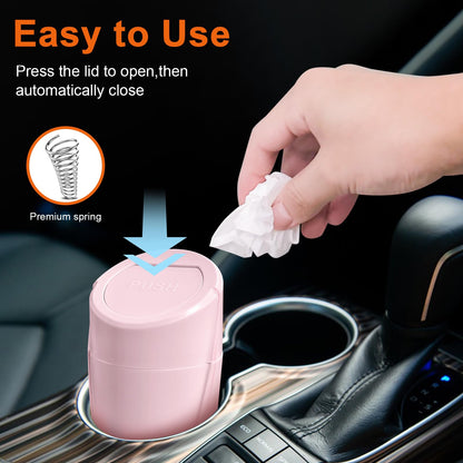 Car Trash Can (Pink / Round)