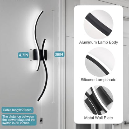 Modern Plug in Wall Sconce