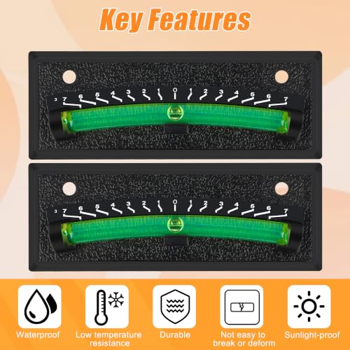 4Pack Black RV Level Bubble Self