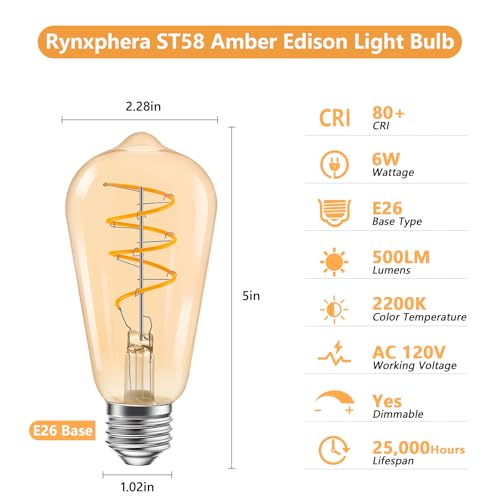 ST58 6W Light LED Bulbs