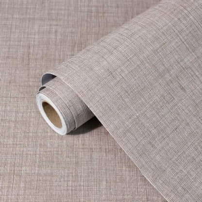 Grasscloth Peel and Stick Wallpaper Textured Contact Paper Faux Linen Removable Self Adhesive Vinyl Wallpaper for Bedroom Living Room Cabinets