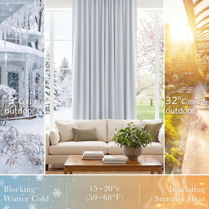 Short Drapes for Kinchen (Greyish White / 34"W x 54"L (Pack of 2))