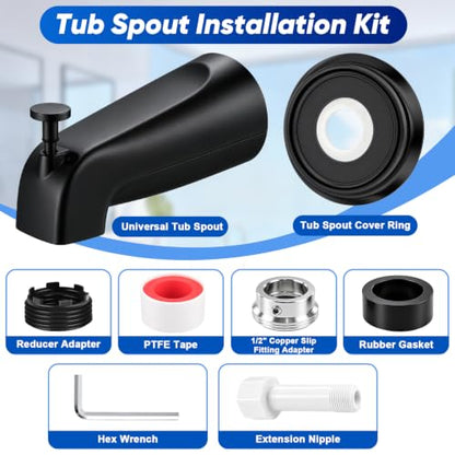 Universal Tub Spout with Diverter
