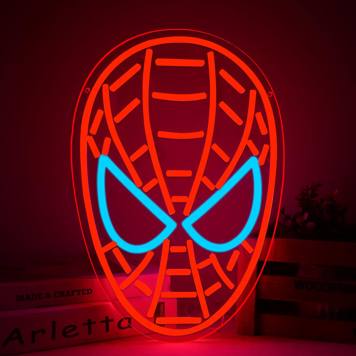 Anime Theme Cartoon LED Neon Sign for Wall Decor (Spider)