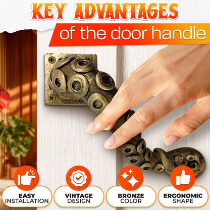 Octopus Door Handle (Bronze)