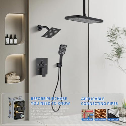 Shower Faucet Set With Handheld Shower Head