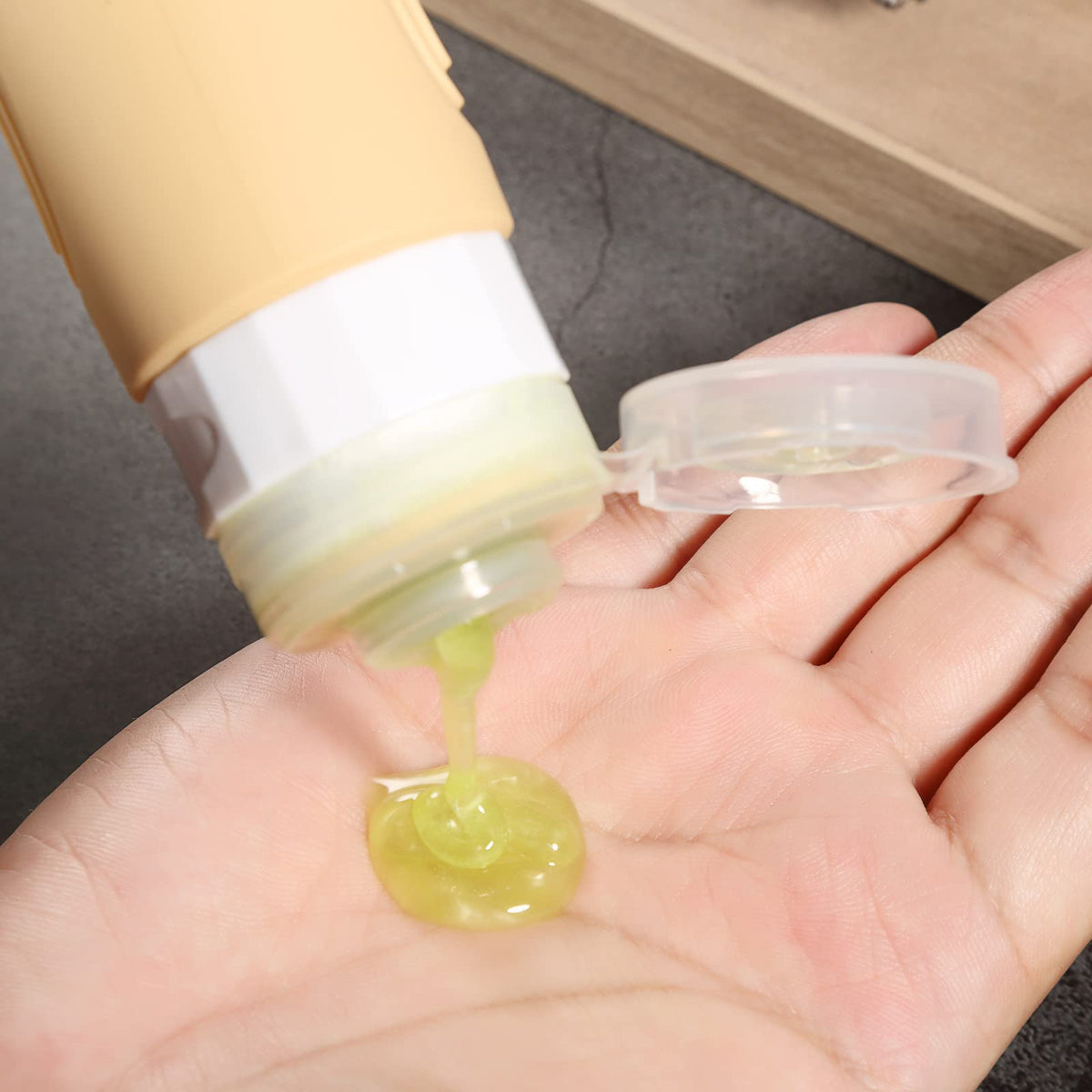 Travel Bottles for Toiletries (Apricot-3oz)