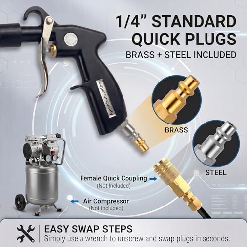 Tornado Car Cleaning Gun (Iron Bearing Air Blow Gun)