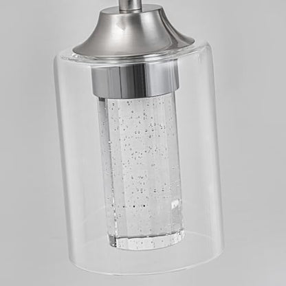 4 Light Brushed Nickel Bathroom Vanity Light with 3 Color Modes (4-light / Brushed Nickel)