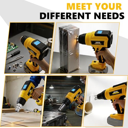 Cordless Heat Gun Compatible with Dewalt Battery