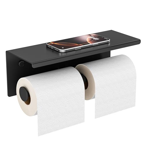 Toilet Paper Holder with Shelf