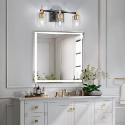 3 Light Modern Bathroom Vanity Light (3-light / Black-Gold)