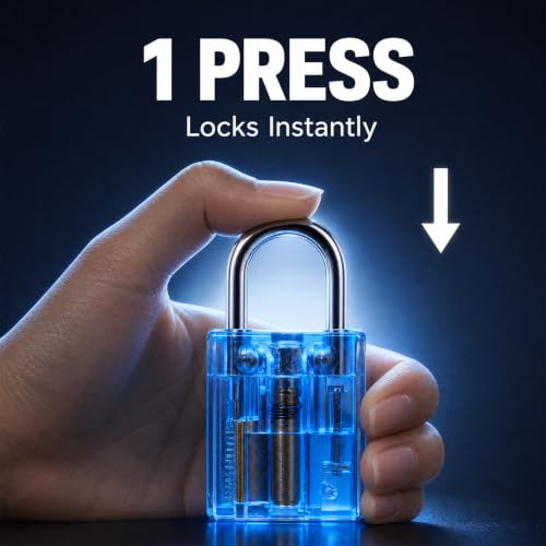 Transparent Padlock 5 (Transparent Lock-Yellow)