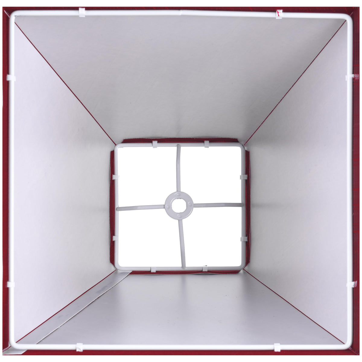 Small Lamp Shades Set of 2 (Burgundy-red faux silk / 4 × 9 × 8.3 inches (2 pack))