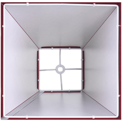 Small Lamp Shades Set of 2 (Burgundy-red faux silk / 4 × 9 × 8.3 inches (2 pack))