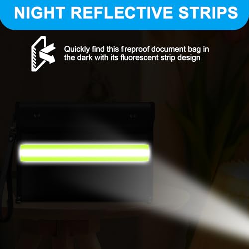 Upgraded 3 Pockets Fireproof Document Bag