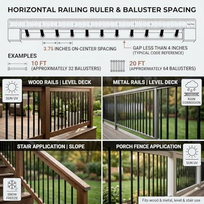 60 Pack 32" Square Aluminum Deck Balusters