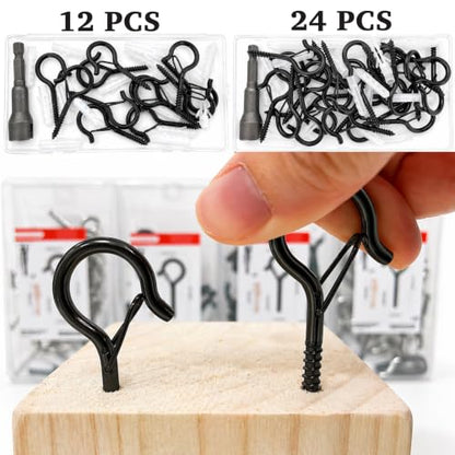 2 Inch Screw Eye Hooks with Locking Latch Design