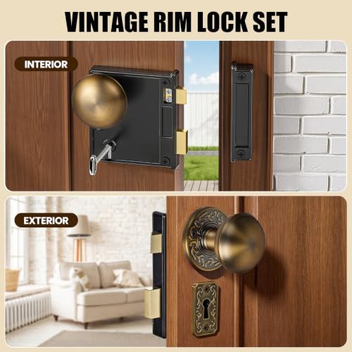 Vintage Rim Lock Set