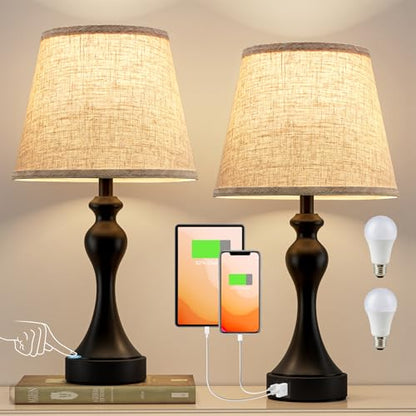 Bedroom Lamps Set of 2