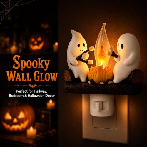 Cute Ghost Campfire Night Light