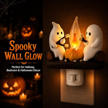 Cute Ghost Campfire Night Light