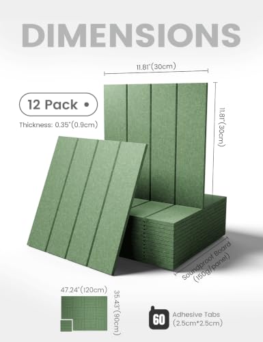 48" x 36" Large Felt Bulletin Board (Christmas Tree Green / Bold-stripe 12-pack)