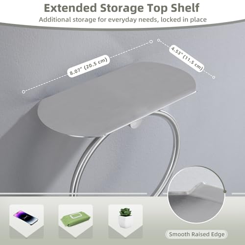 Towel Ring with Storage Shelf