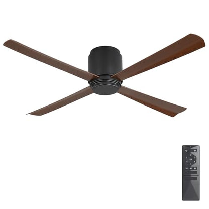Flush Mount DC Ceiling Fan without Light