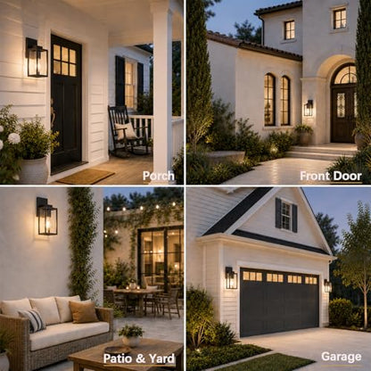 Classic Outdoor Wall Sconce with Clear Glass Shade