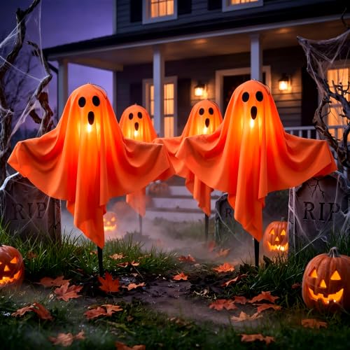 Halloween Ghost Pathway Lights Outdoor