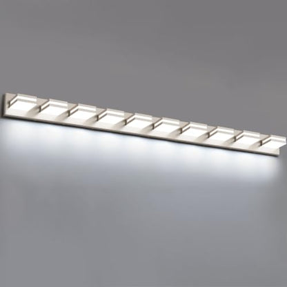 Bathroom Lights Fixtures Over Mirror (Nickel / 10-Light)