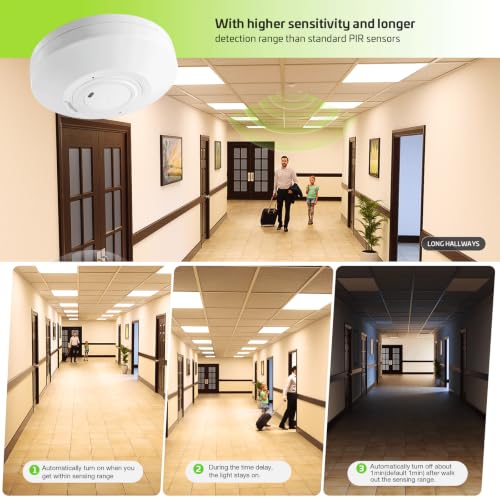 360° Ceiling Mount Microwave Motion Sensor