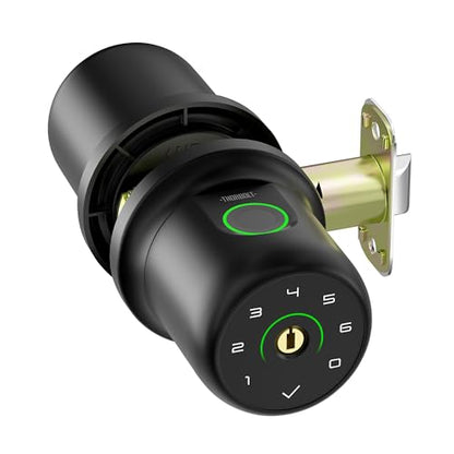 Fingerprint Door Knob Lock with Keypad Biometric Door Knob Auto
