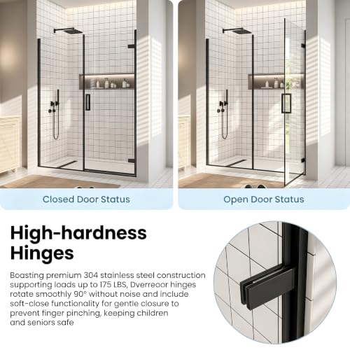 60 in. Frameless Pivot Shower Door