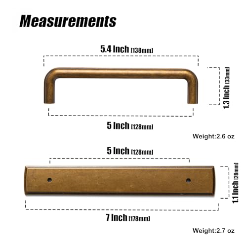 2 Pack Cabinet Pulls with Backplate 2510