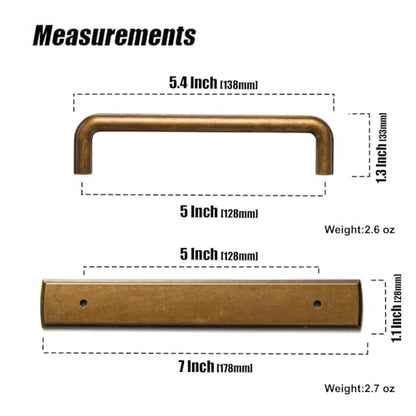 2 Pack Cabinet Pulls with Backplate 2510