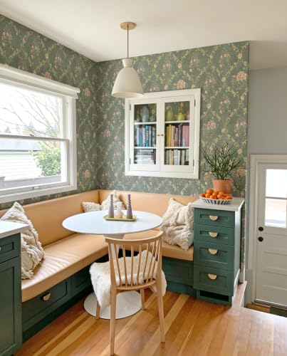 Floral Peel and Stick Wallpaper Boho Cantact Paper 16.9in×118in