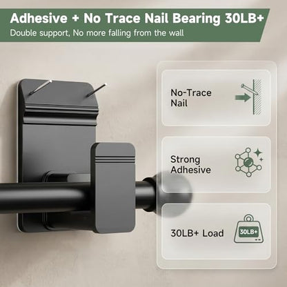 No Drill Curtain Rod Brackets for 5