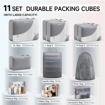 Packing Cubes for Travel (04 Gray)