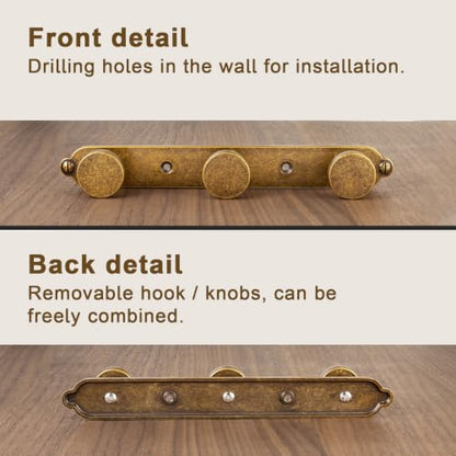 1 Pack Coat Rack Zinc Alloy Heavy Duty Towel